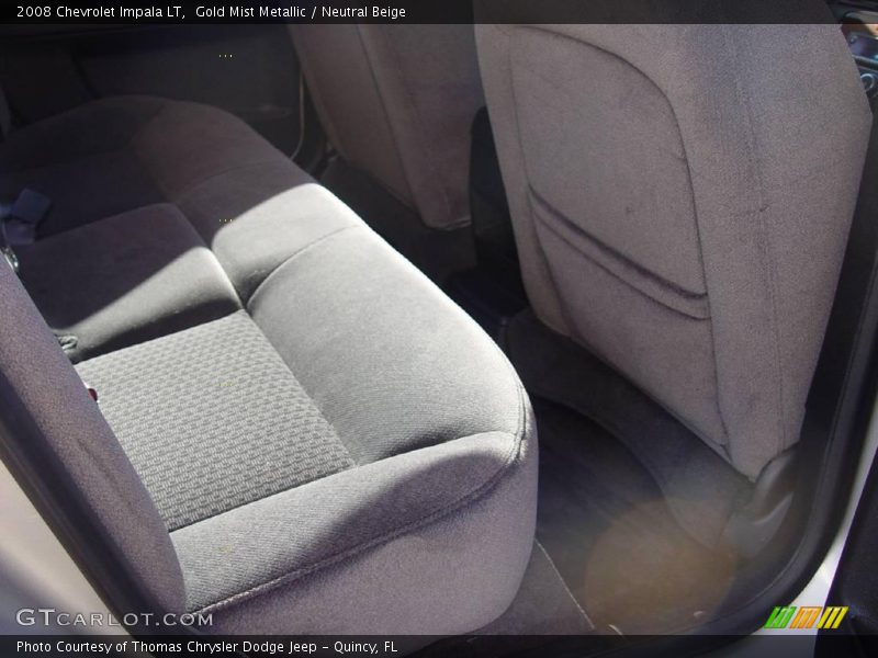 Gold Mist Metallic / Neutral Beige 2008 Chevrolet Impala LT