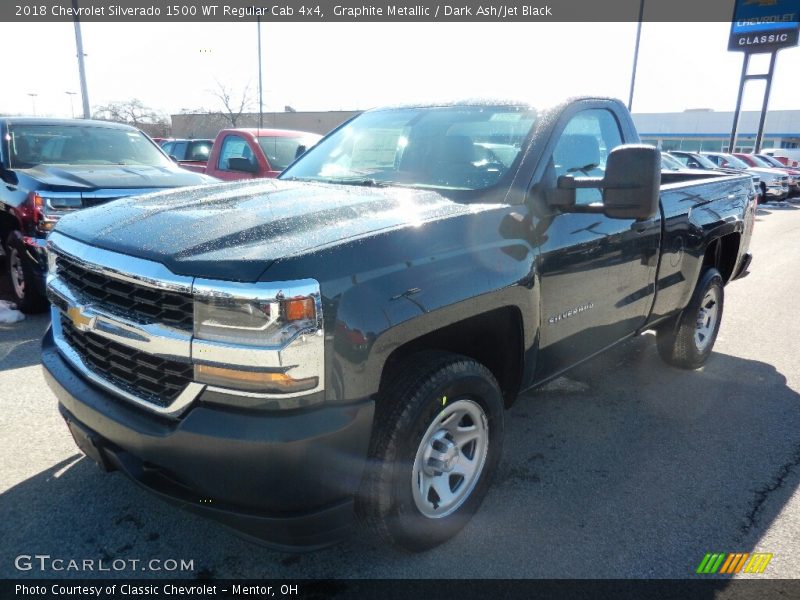 Graphite Metallic / Dark Ash/Jet Black 2018 Chevrolet Silverado 1500 WT Regular Cab 4x4