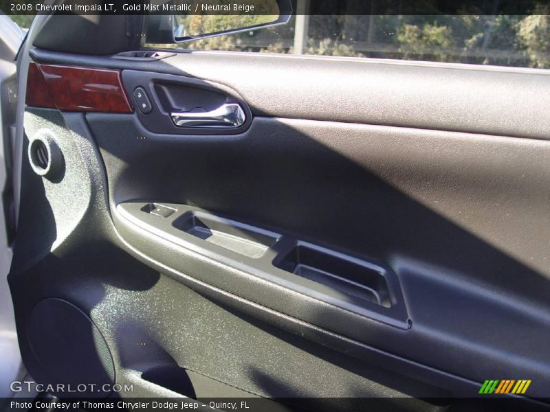 Gold Mist Metallic / Neutral Beige 2008 Chevrolet Impala LT