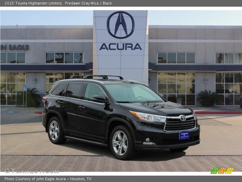 Predawn Gray Mica / Black 2015 Toyota Highlander Limited