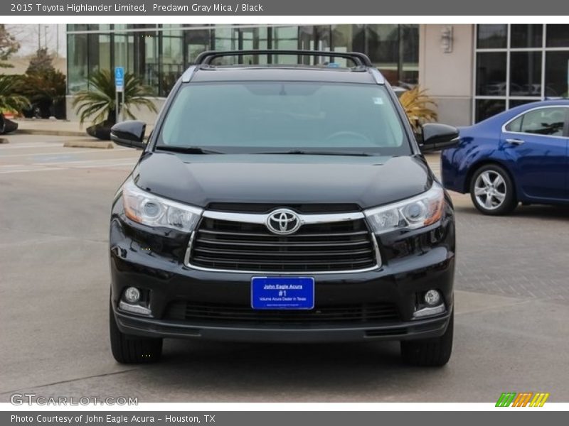 Predawn Gray Mica / Black 2015 Toyota Highlander Limited