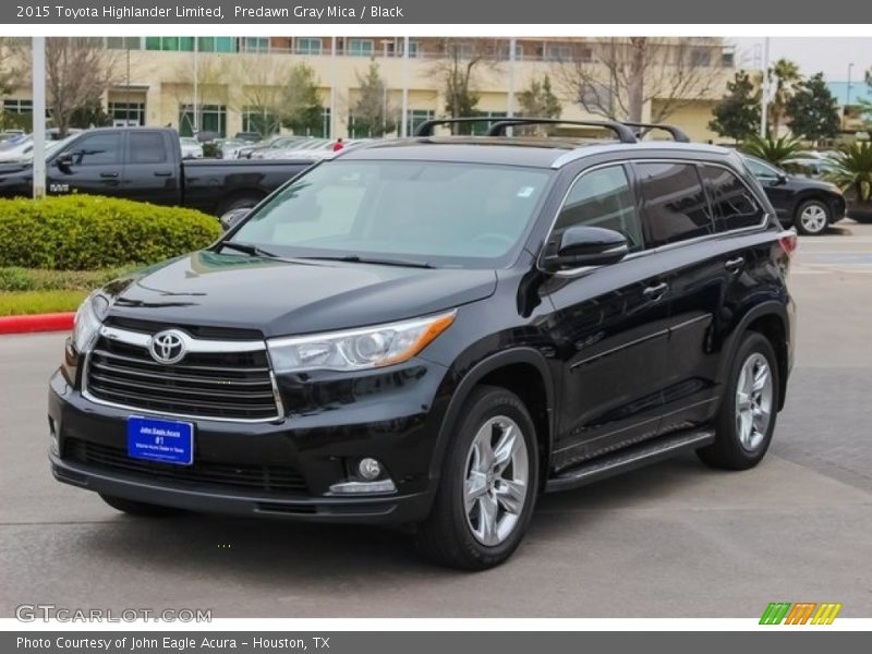 Predawn Gray Mica / Black 2015 Toyota Highlander Limited