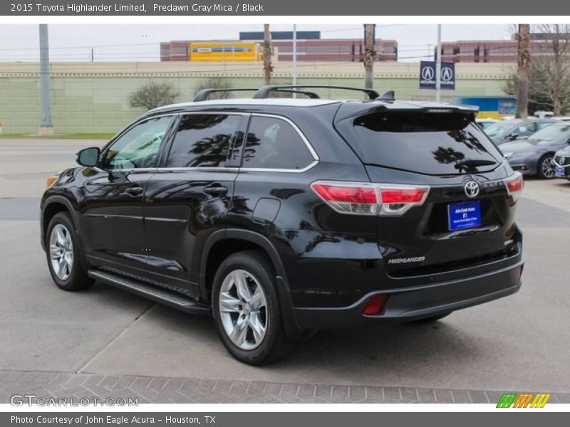 Predawn Gray Mica / Black 2015 Toyota Highlander Limited