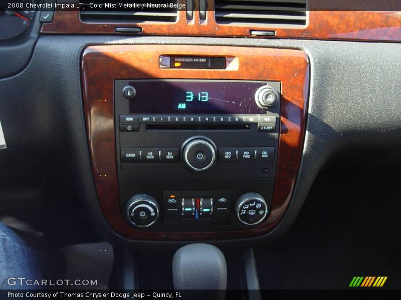 Gold Mist Metallic / Neutral Beige 2008 Chevrolet Impala LT