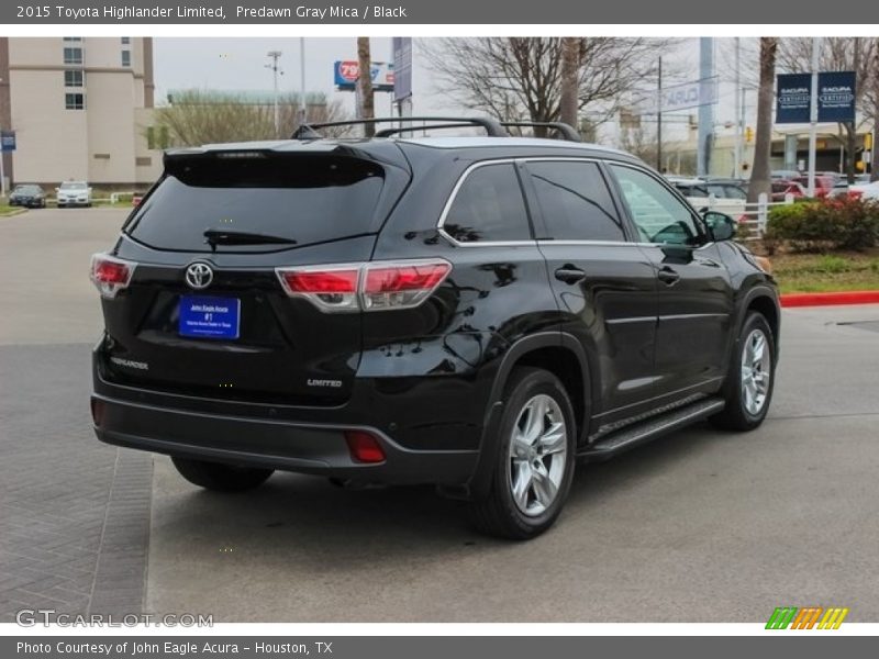 Predawn Gray Mica / Black 2015 Toyota Highlander Limited