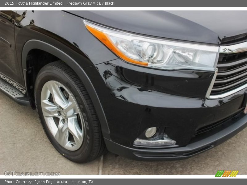 Predawn Gray Mica / Black 2015 Toyota Highlander Limited
