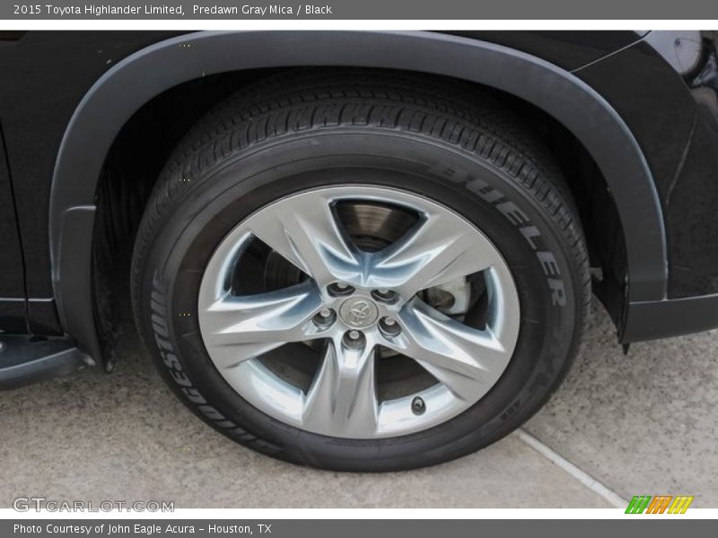 Predawn Gray Mica / Black 2015 Toyota Highlander Limited