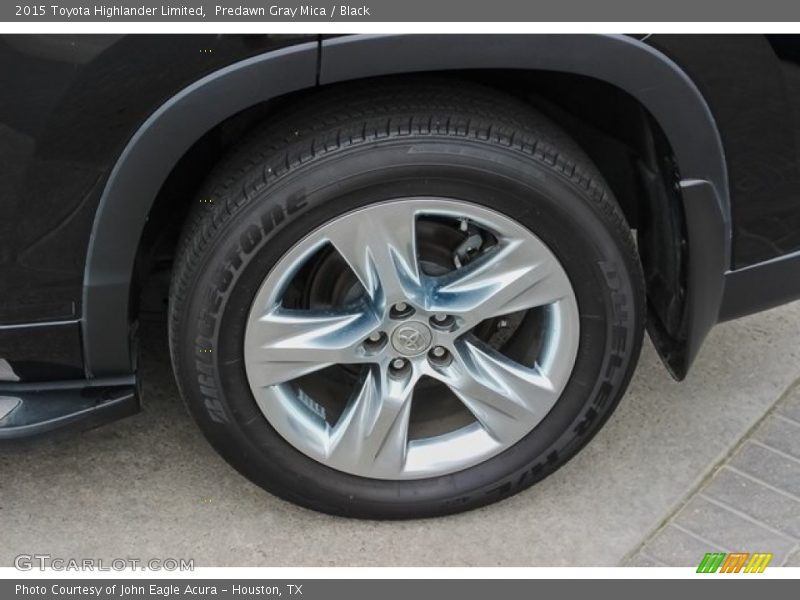 Predawn Gray Mica / Black 2015 Toyota Highlander Limited
