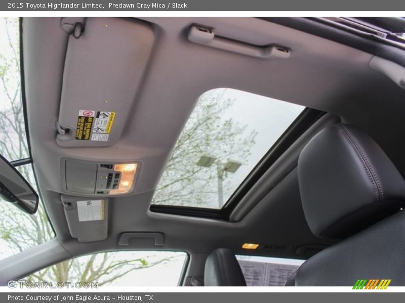 Predawn Gray Mica / Black 2015 Toyota Highlander Limited