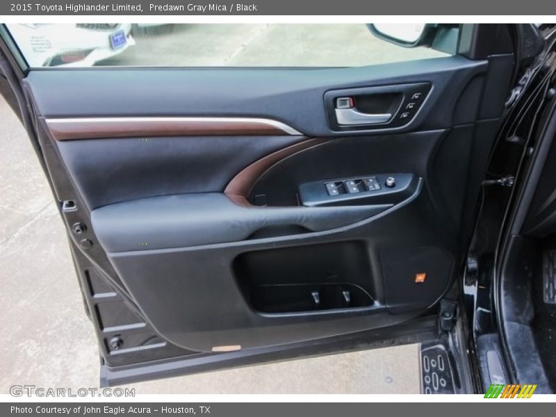 Predawn Gray Mica / Black 2015 Toyota Highlander Limited