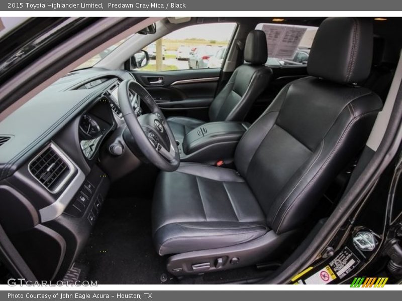 Predawn Gray Mica / Black 2015 Toyota Highlander Limited