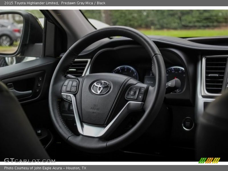 Predawn Gray Mica / Black 2015 Toyota Highlander Limited