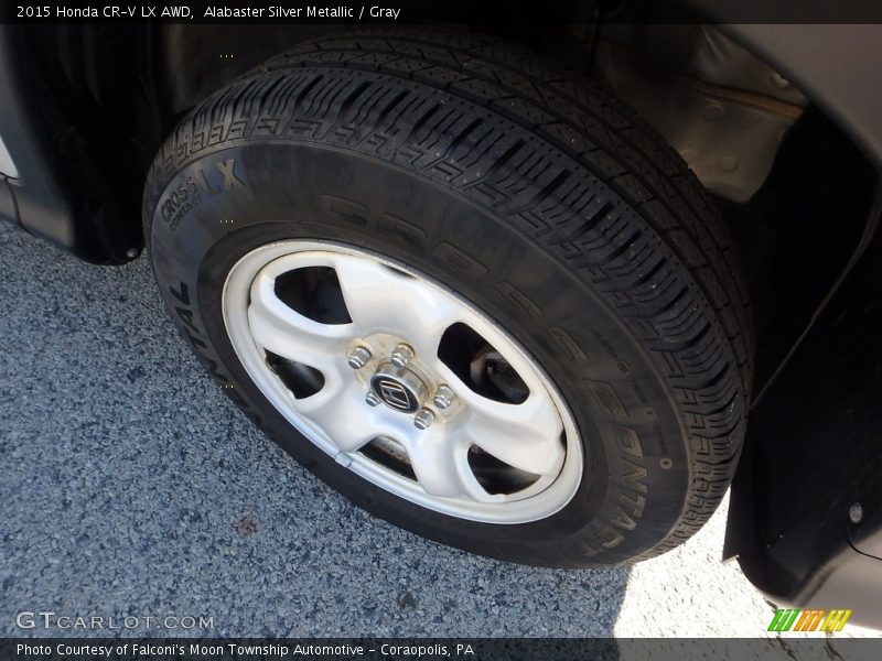 Alabaster Silver Metallic / Gray 2015 Honda CR-V LX AWD