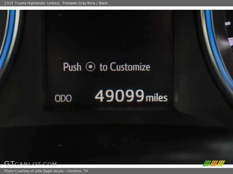 Predawn Gray Mica / Black 2015 Toyota Highlander Limited