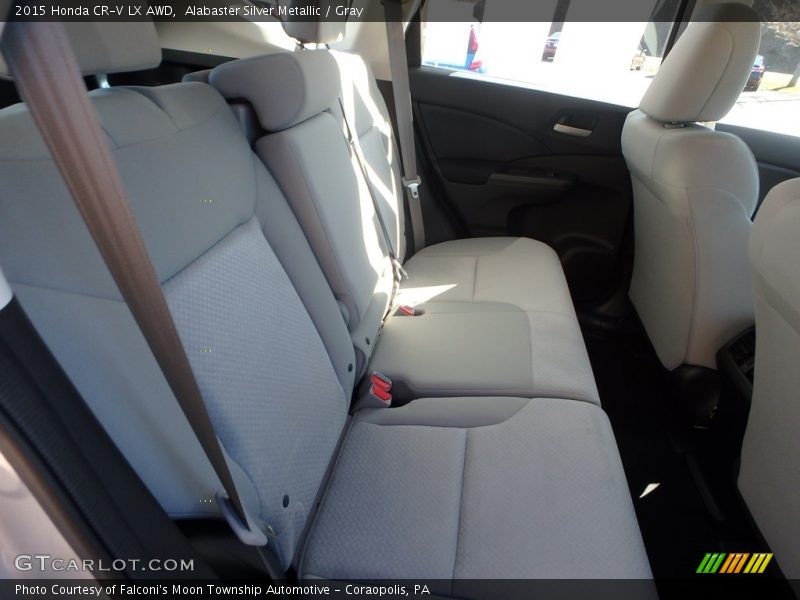 Alabaster Silver Metallic / Gray 2015 Honda CR-V LX AWD