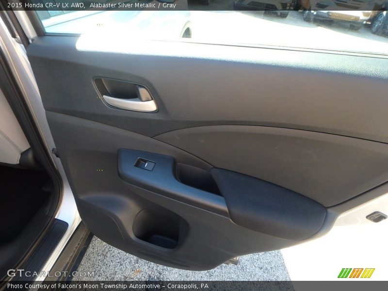 Alabaster Silver Metallic / Gray 2015 Honda CR-V LX AWD