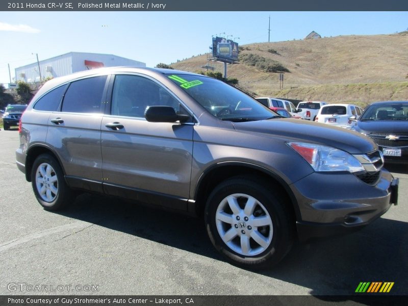 Polished Metal Metallic / Ivory 2011 Honda CR-V SE