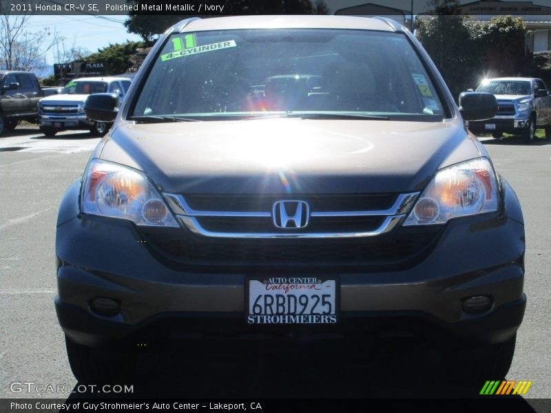 Polished Metal Metallic / Ivory 2011 Honda CR-V SE