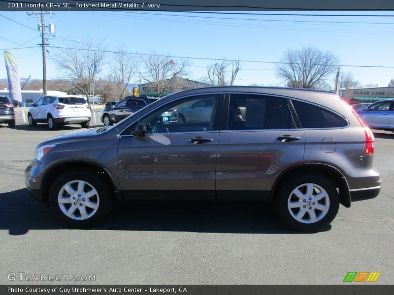 Polished Metal Metallic / Ivory 2011 Honda CR-V SE