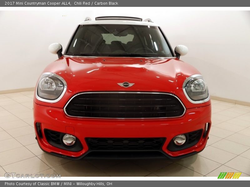 Chili Red / Carbon Black 2017 Mini Countryman Cooper ALL4