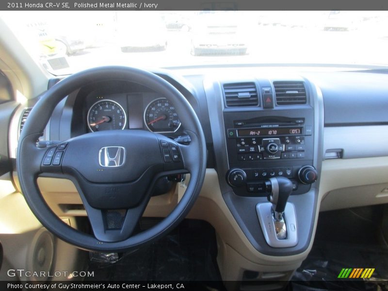 Polished Metal Metallic / Ivory 2011 Honda CR-V SE