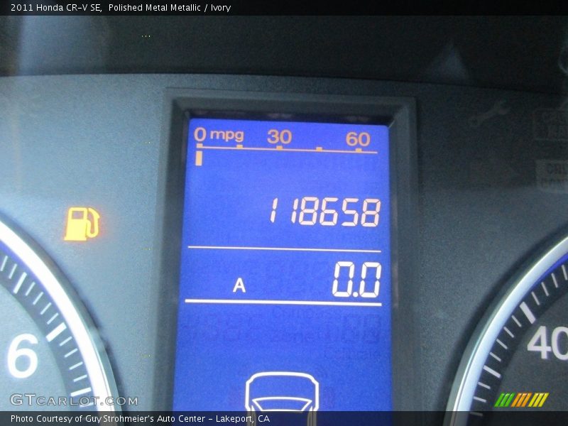 Polished Metal Metallic / Ivory 2011 Honda CR-V SE