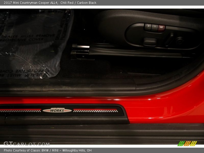 Chili Red / Carbon Black 2017 Mini Countryman Cooper ALL4