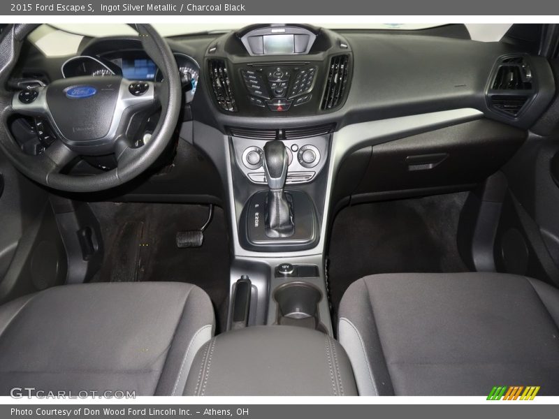 Ingot Silver Metallic / Charcoal Black 2015 Ford Escape S