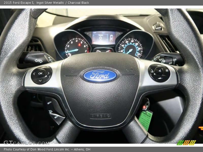 Ingot Silver Metallic / Charcoal Black 2015 Ford Escape S