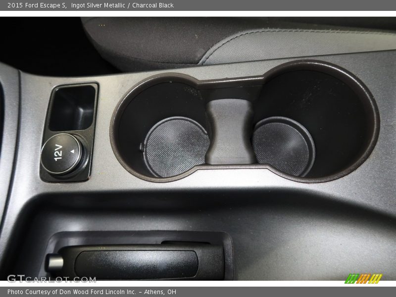 Ingot Silver Metallic / Charcoal Black 2015 Ford Escape S