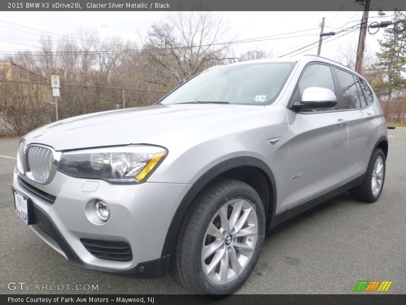Glacier Silver Metallic / Black 2015 BMW X3 xDrive28i