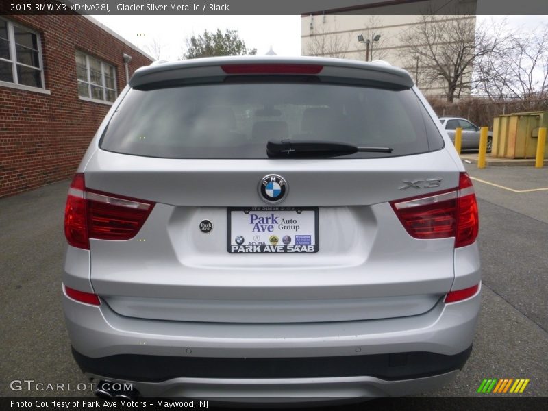 Glacier Silver Metallic / Black 2015 BMW X3 xDrive28i