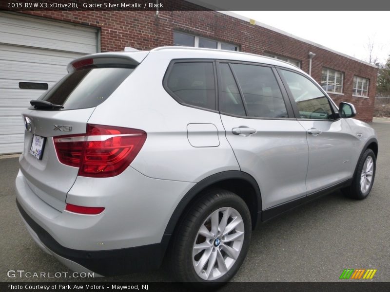 Glacier Silver Metallic / Black 2015 BMW X3 xDrive28i