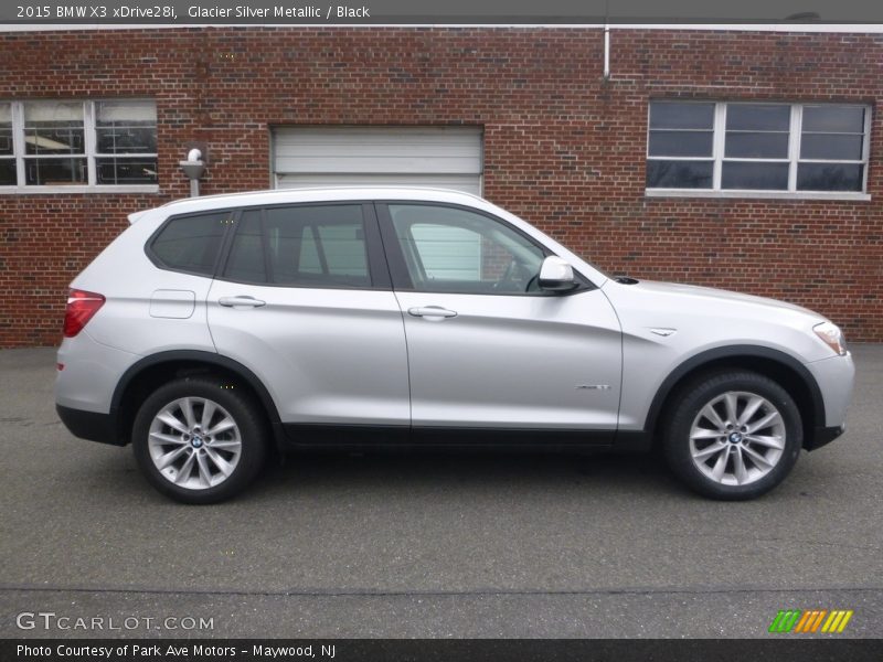 Glacier Silver Metallic / Black 2015 BMW X3 xDrive28i