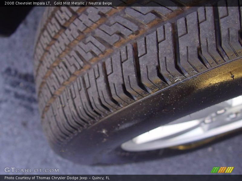 Gold Mist Metallic / Neutral Beige 2008 Chevrolet Impala LT