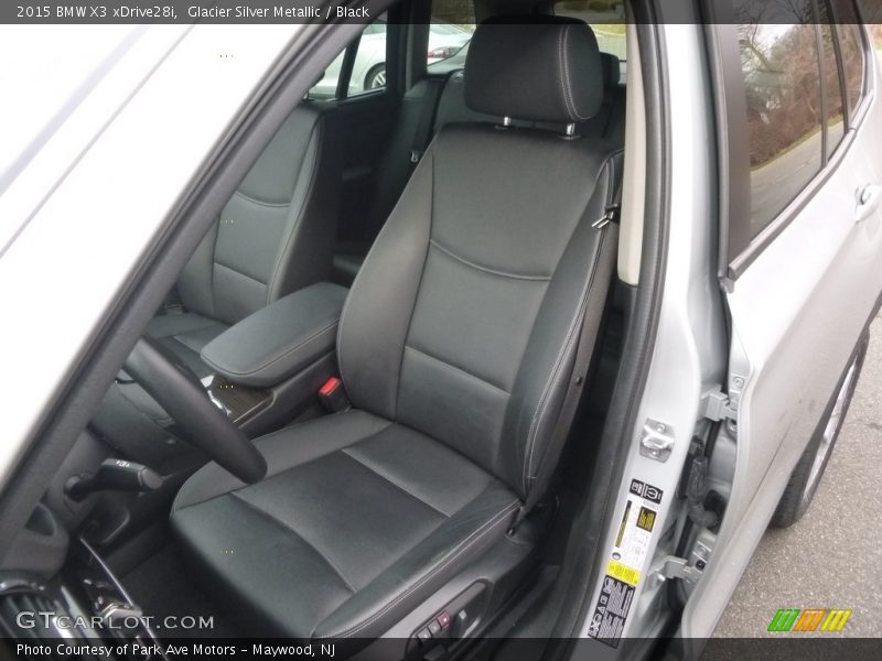 Glacier Silver Metallic / Black 2015 BMW X3 xDrive28i