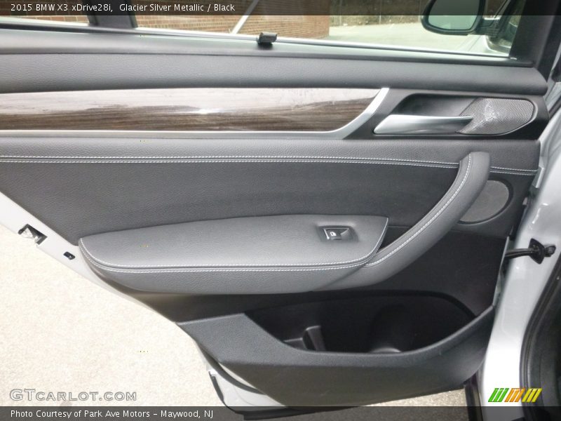 Glacier Silver Metallic / Black 2015 BMW X3 xDrive28i