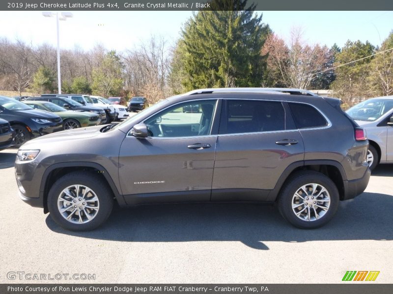 Granite Crystal Metallic / Black 2019 Jeep Cherokee Latitude Plus 4x4