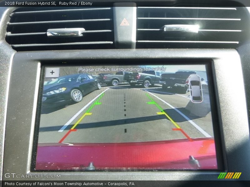 Ruby Red / Ebony 2018 Ford Fusion Hybrid SE