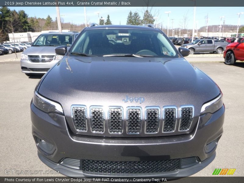 Granite Crystal Metallic / Black 2019 Jeep Cherokee Latitude Plus 4x4