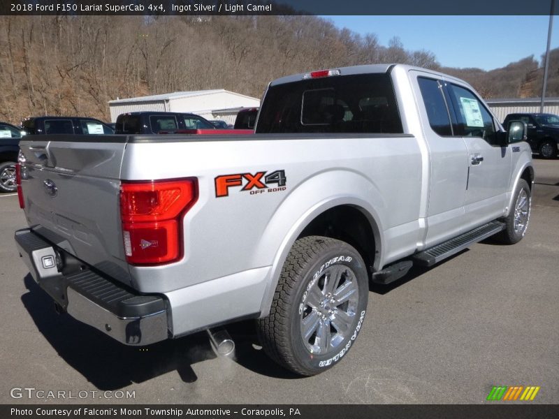 Ingot Silver / Light Camel 2018 Ford F150 Lariat SuperCab 4x4