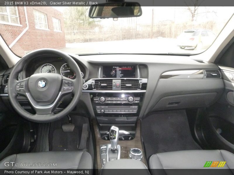 Glacier Silver Metallic / Black 2015 BMW X3 xDrive28i