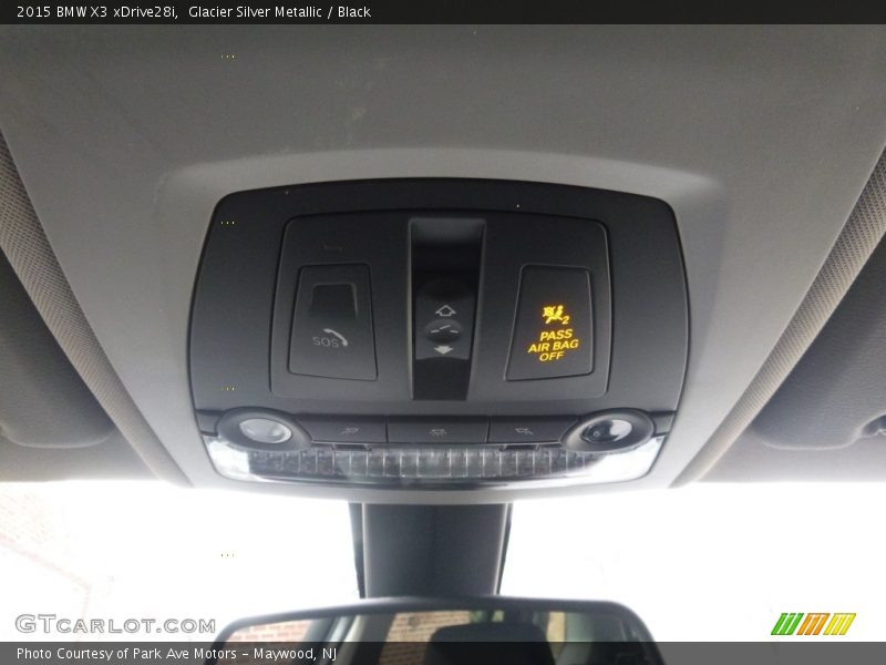Glacier Silver Metallic / Black 2015 BMW X3 xDrive28i