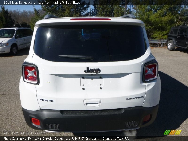 Alpine White / Black 2018 Jeep Renegade Limited 4x4