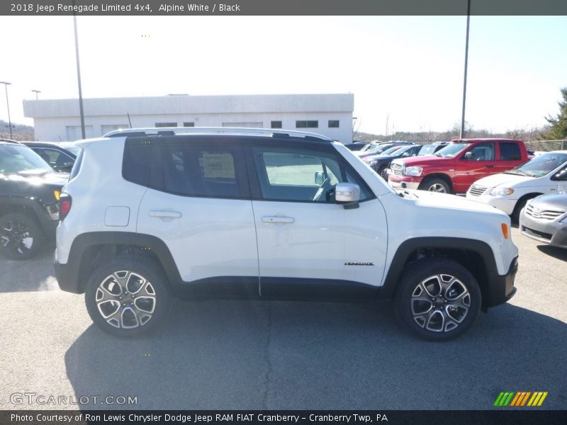 Alpine White / Black 2018 Jeep Renegade Limited 4x4