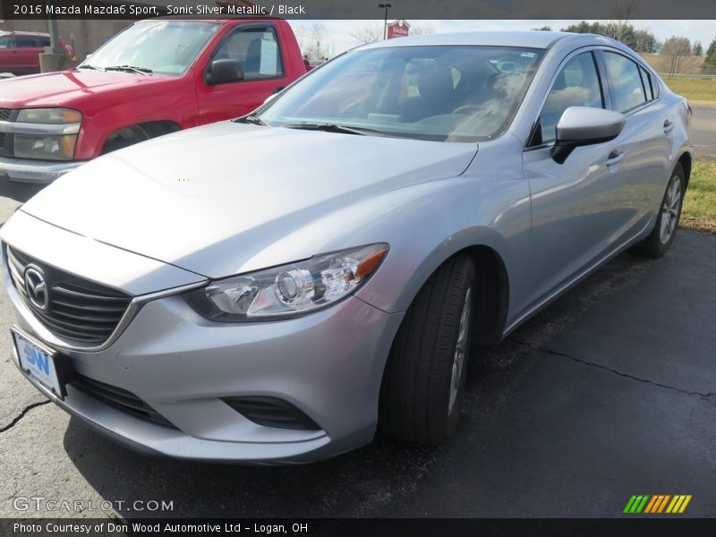 Sonic Silver Metallic / Black 2016 Mazda Mazda6 Sport