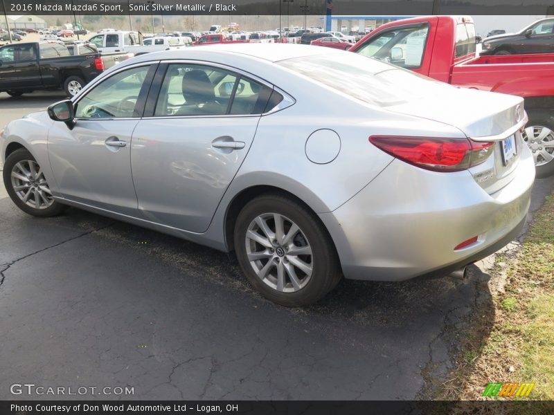 Sonic Silver Metallic / Black 2016 Mazda Mazda6 Sport