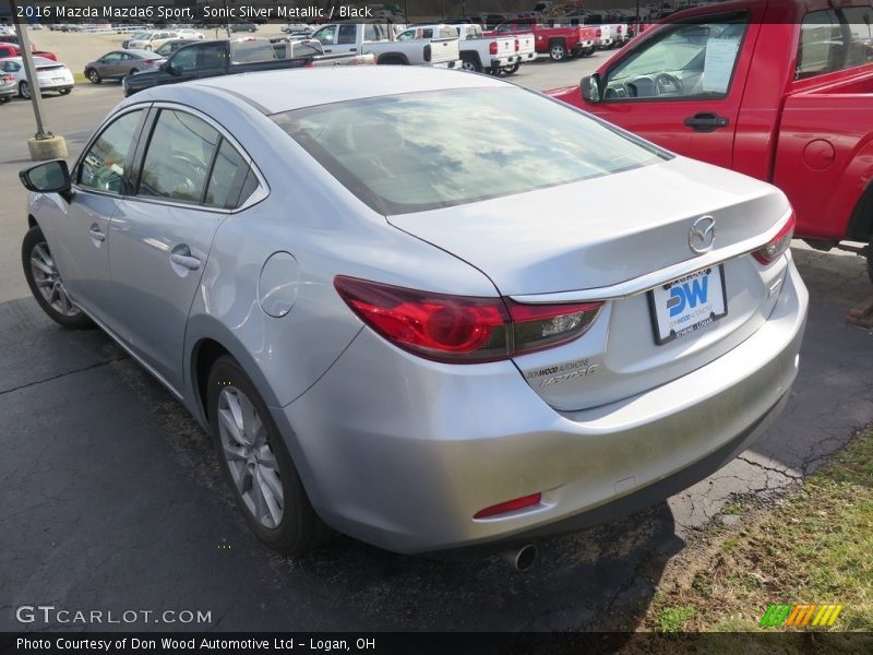Sonic Silver Metallic / Black 2016 Mazda Mazda6 Sport