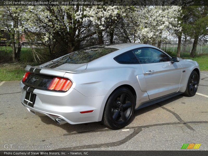 Ingot Silver Metallic / Ebony 2016 Ford Mustang EcoBoost Coupe