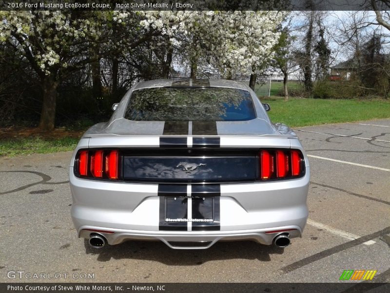 Ingot Silver Metallic / Ebony 2016 Ford Mustang EcoBoost Coupe